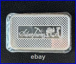 5 Troy Oz Silver Towne. 999 Fine Silver Prospector Bar