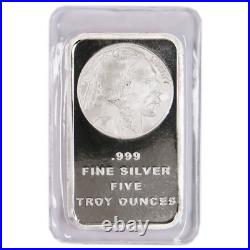 5 Troy oz Buffalo. 999 Fine Silver Bar Sealed