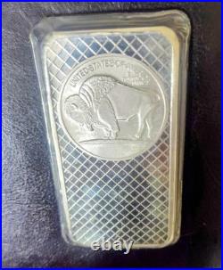 5 Troy oz Buffalo. 999 Fine Silver Bar Sealed