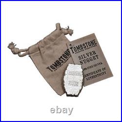 5 Troy oz Scottsdale Mint Tombstone Nugget. 999 Fine Silver Bar 5 Troy oz Scottsdale Mint Tombstone Nugget. 999 Fine Silver Bar