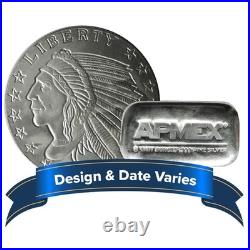5 Troy oz Silver Bar or Round. 999 Fine Cast Secondary Market