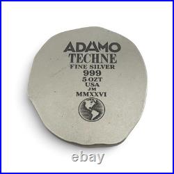 5 oz. 999 Fine Silver Pray to the Tide Cob Style Adamo Techne USA