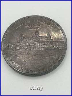 5 oz. 999 Fine Silver Round 1986 Liberty Ellis Island Centennial Bullion