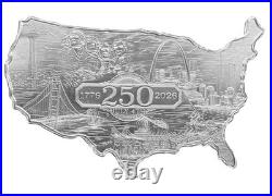 5 oz Elemetal USA 250th Anniversary. 999 Fine Silver Bar Sealed! BOX5