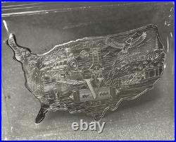 5 oz Elemetal USA 250th Anniversary. 999 Fine Silver Bar Sealed! BOX5