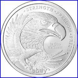 5 oz Golden State Mint Silver Round Eagle Design. 999 Fine