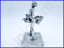 5 oz Hand Poured Silver Statue Marilyn Monroe Cast Bullion 999 Fine Cast Art