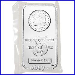 5 oz. Highland Mint Silver Bar Morgan Dollar Design. 999+ Fine