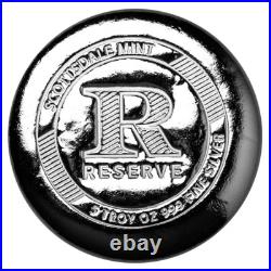 5 oz RESERVE Silver Button Round by Scottsdale Mint. 999 Fine Silver #A655