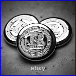 5 oz RESERVE Silver Button Round by Scottsdale Mint. 999 Fine Silver #A655