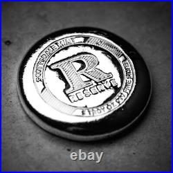 5 oz RESERVE Silver Button Round by Scottsdale Mint. 999 Fine Silver #A655