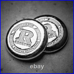 5 oz RESERVE Silver Button Round by Scottsdale Mint. 999 Fine Silver #A655