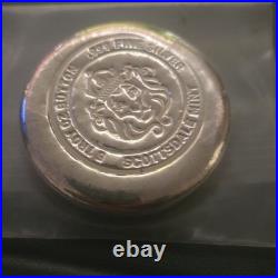 5 oz Scottsdale Silver Button. 999 Fine Silver Bullion #A264