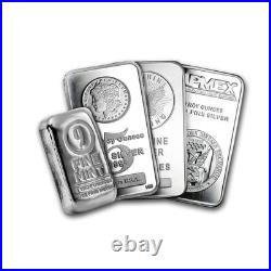 5 oz Secondary Market Silver Bar (Random Brand). 999 Fine