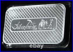 5 oz Silver Bar Silver Towne. 999 Fine Silver Prospector Cert # 272310