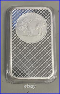 5 oz. Silver Silvertowne Buffalo Bar. 999 Fine Silver