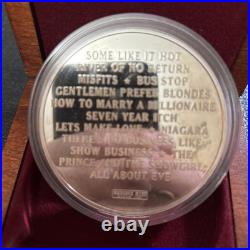 5 troy oz. 999 Fine Silver Round nude Marilyn Monroe Madison Mint