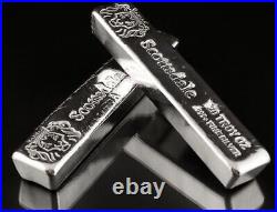 5 x 20oz Silver Bars by Scottsdale Mint Long Cast. 999 Fine Silver Bullion #A496