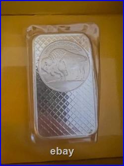 5oz. 999 Fine Silver Bar Buffalo / Indian Head Sealed Bullion investment grade