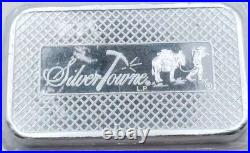 5oz 999 Fine Silver Bullion Bar Ingot SilverTowne Donkey Miner Goldrush Art USA