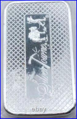 5oz 999 Fine Silver Bullion Bar Ingot SilverTowne Donkey Miner Goldrush Art USA