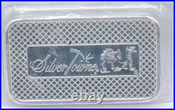 5oz 999 Fine Silver Bullion Bar Ingot SilverTowne Donkey Miner Goldrush Art USA