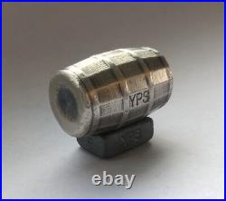5oz YPS Barrel 999+ fine silver bullion bar Yeager's Poured Silver 4D