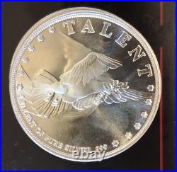 5x Talent 1 oz. 999 Fine Silver Round Lift Up Your Eyes 5x 1 Oz. Bullion PURE
