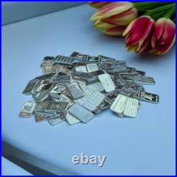 60x PURE. 999 Fine Silver Bars Bullion Estate Lot Amazing Designs