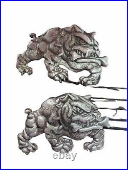 68-72g Hand poured Bulldog Guaranteed 999 fine Silver Hand pour Bullion VL pours