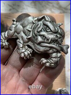 68-72g Hand poured Bulldog Guaranteed 999 fine Silver Hand pour Bullion VL pours