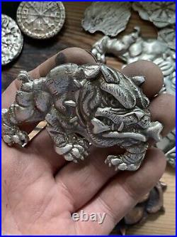 68-72g Hand poured Bulldog Guaranteed 999 fine Silver Hand pour Bullion VL pours