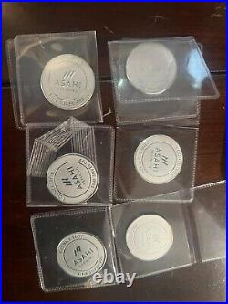 6 Ounce (1 Ounce Rounds) ASAHI Fine Silver Rounds