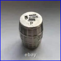 6 oz Barrel withStand Set 999+ Fine Silver Bullion bar Yeager's Poured YPS