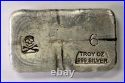 6oz. 999 Fine Silver Poured Bar