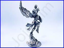 8.2 oz Hand Poured. 999 Fine Silver Bar Statue Valkyrie Mythology Cast Bullion