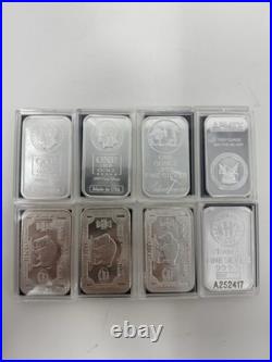 8oz Mixed Lot of Random. 999 Fine Silver Bars