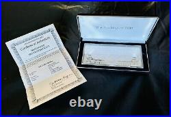 8oz Silver Proof 999 Fine Silver. With Box & COA