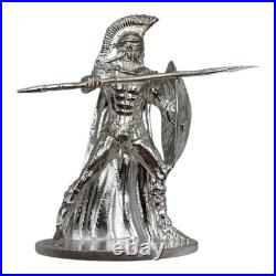 95.999 Fine Silver Spartan Statue 91.9g 2.5 Bullion Wealth Investment