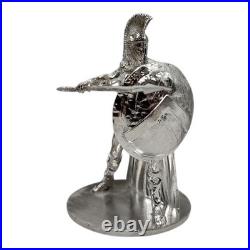 95.999 Fine Silver Spartan Statue 91.9g 2.5 Bullion Wealth Investment