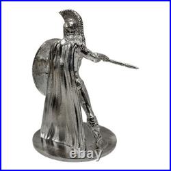 95.999 Fine Silver Spartan Statue 91.9g 2.5 Bullion Wealth Investment