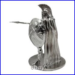 95.999 Fine Silver Spartan Statue 91.9g 2.5 Bullion Wealth Investment
