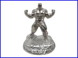 95-99% Fine Silver Hulk Statue 2 3+ Troy Oz Solid Bullion Art Figure