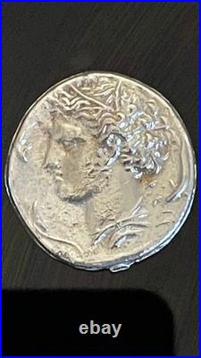 95%+ Fine Silver Art 1-1/4 Round Ancient Greek Syracuse Chariot Tribute 29.1g