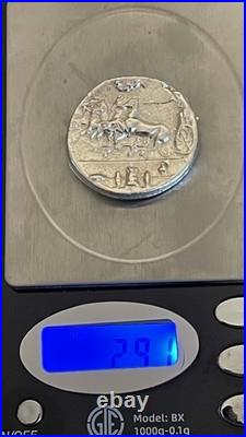 95%+ Fine Silver Art 1-1/4 Round Ancient Greek Syracuse Chariot Tribute 29.1g