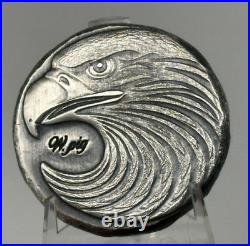 999 Fine Silver 100 Gram Boneyard Bullion Wild Pig Hand Poured 2024 Eagle
