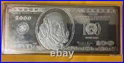 999 Fine Silver 4 0z. $100. Oo Ben Franklin