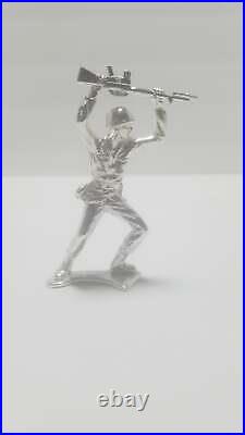 999 Fine Silver Bullion Army Man Silver Toy Soldier Lot of 12