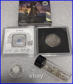 999 Fine Silver Bullion Lot Geiger 5g Armenia 100 Dram Silver Shot