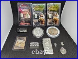 . 999 Fine Silver Bullion Lot Rounds Bars Coins 1 Ozt Lego Fractional 6.5+ Ozt . 999 Fine Silver Bullion Lot Rounds Bars Coins 1 Ozt Lego Fractional 6.5+ Ozt